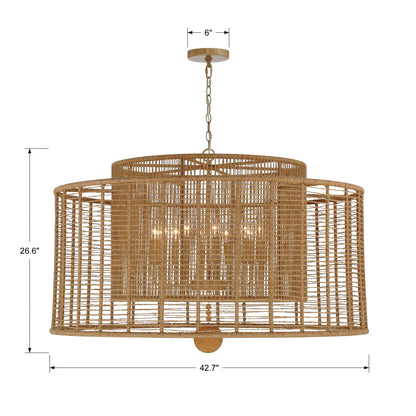 Crystorama Jayna 43 Inch Chandelier Cp735940