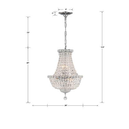 Crystorama Roslyn 28 Inch Chandelier Cp775786