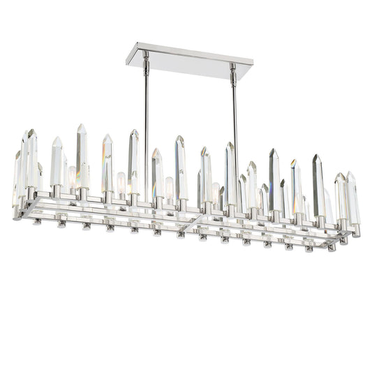 Crystorama Watson 42 Inch 6 Light Linear Suspension Light Cp526982