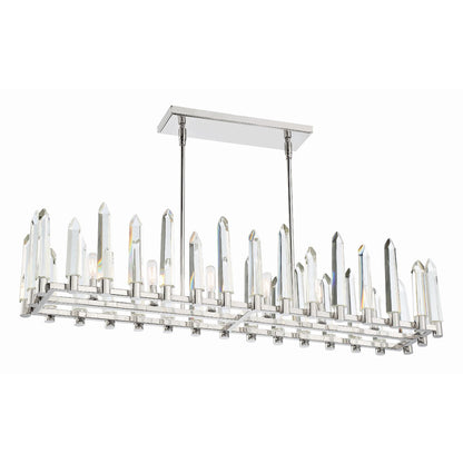 Crystorama Watson 42 Inch 6 Light Linear Suspension Light Cp526982