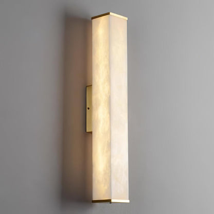 Cuboid Alabaster Wall Light