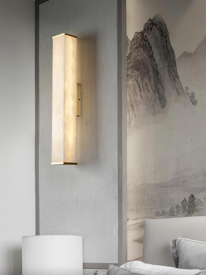 Cuboid Alabaster Wall Light