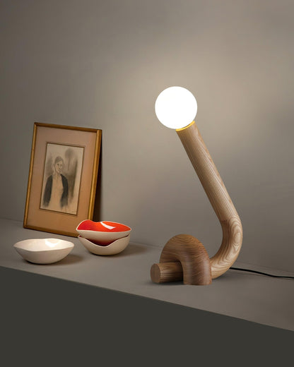 Curled Table Lamp