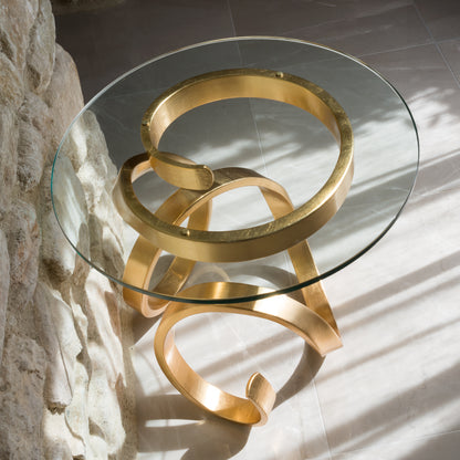 Exclusive Contemporary Gold Side Table