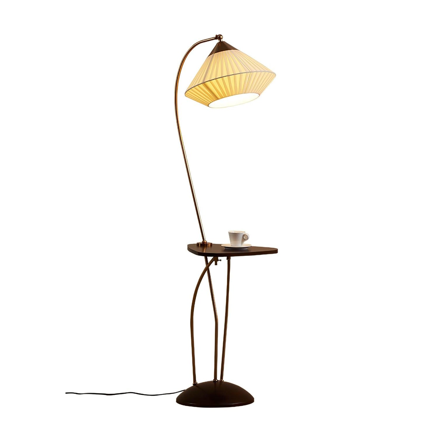 Curve With Table Floor Lamp