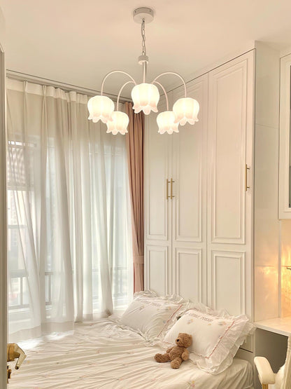 Curved Arm Bell Chandelier