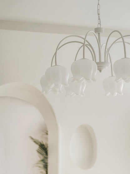 Curved Arm Bell Chandelier