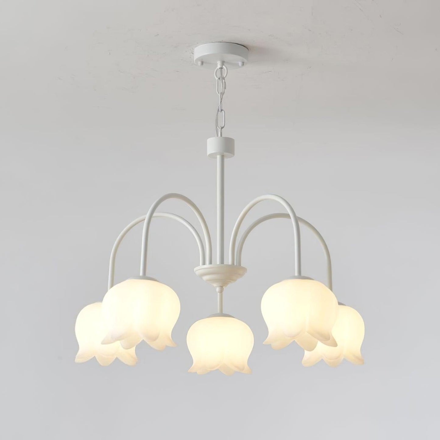 Curved Arm Bell Chandelier