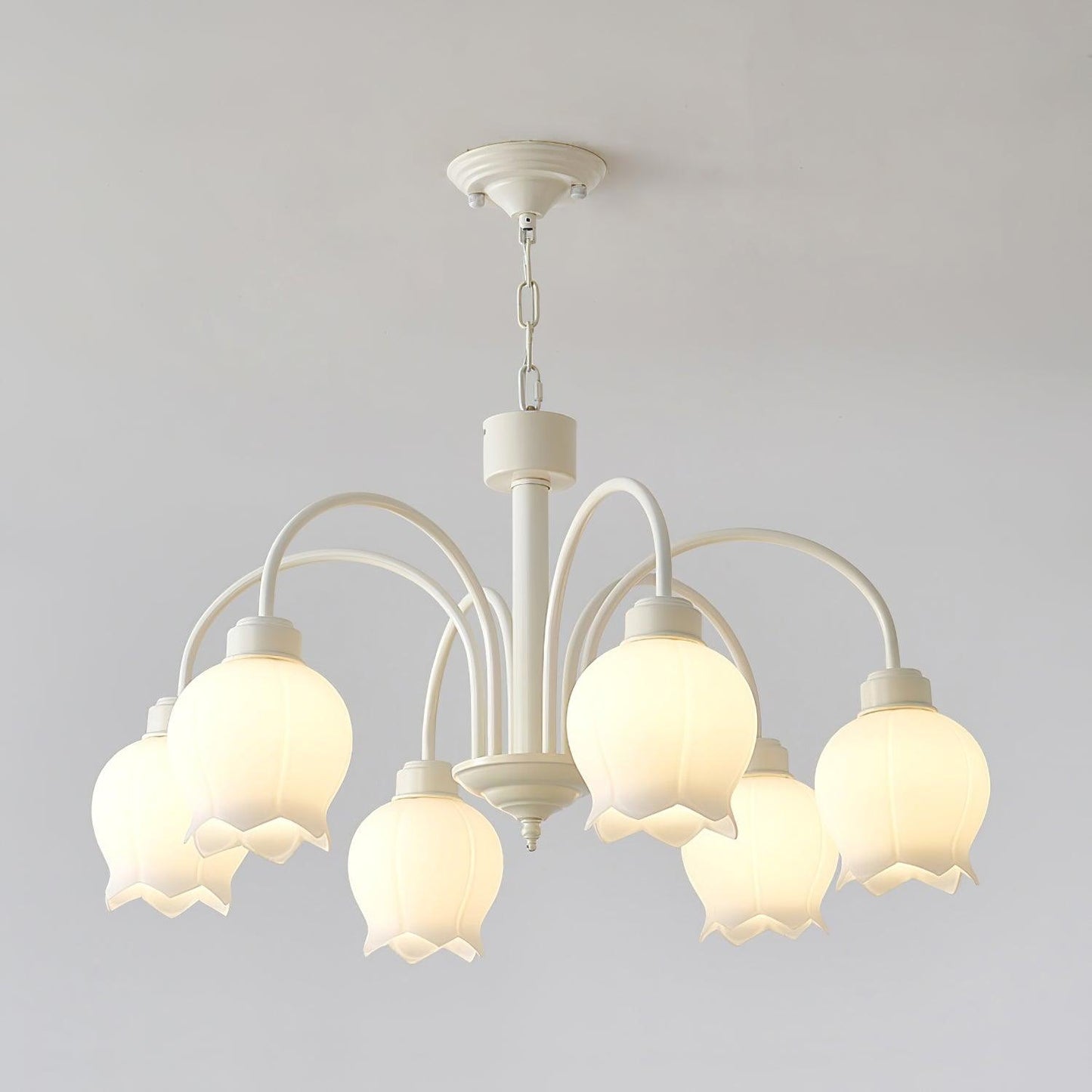 Curved Arm Bell Chandelier