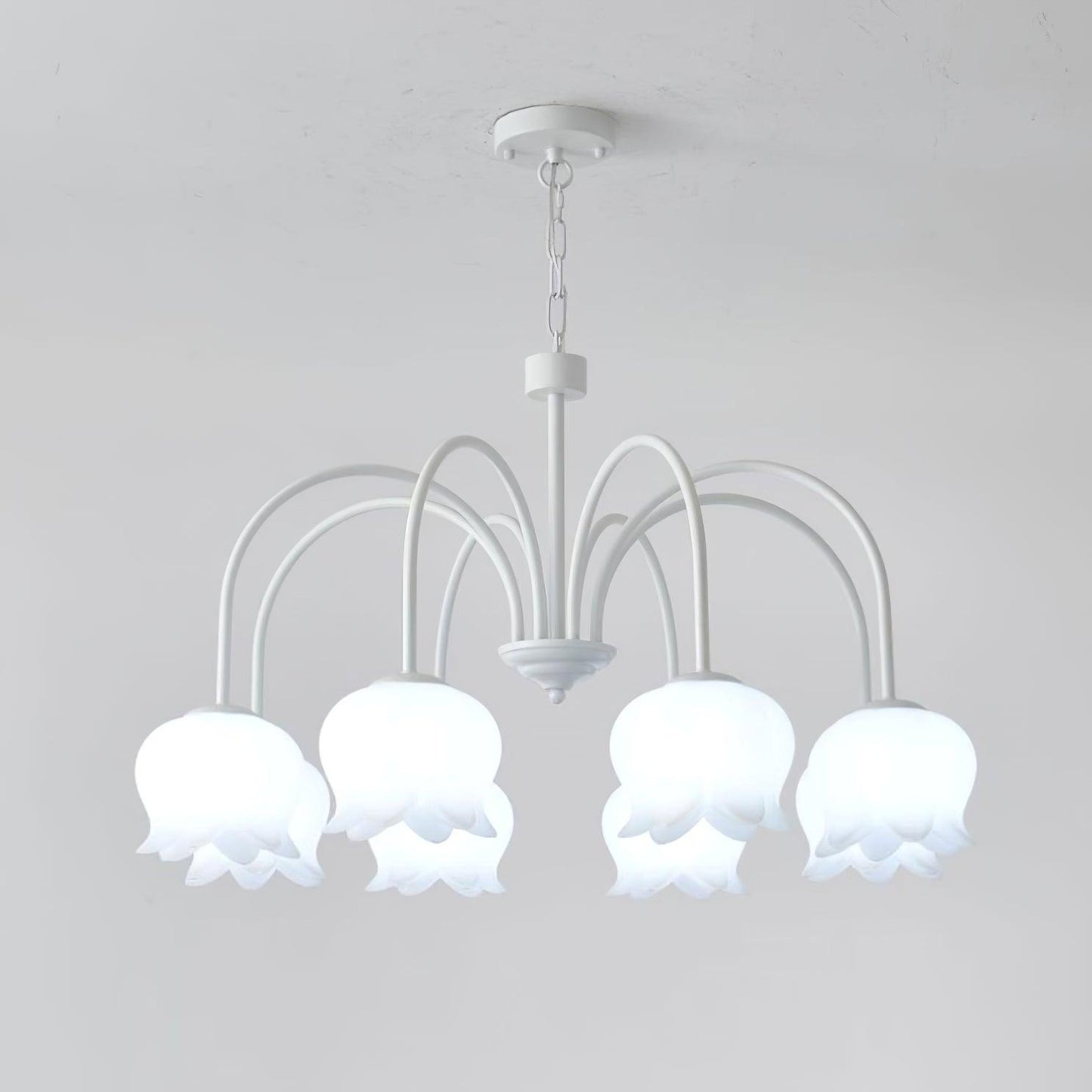 Curved Arm Bell Chandelier