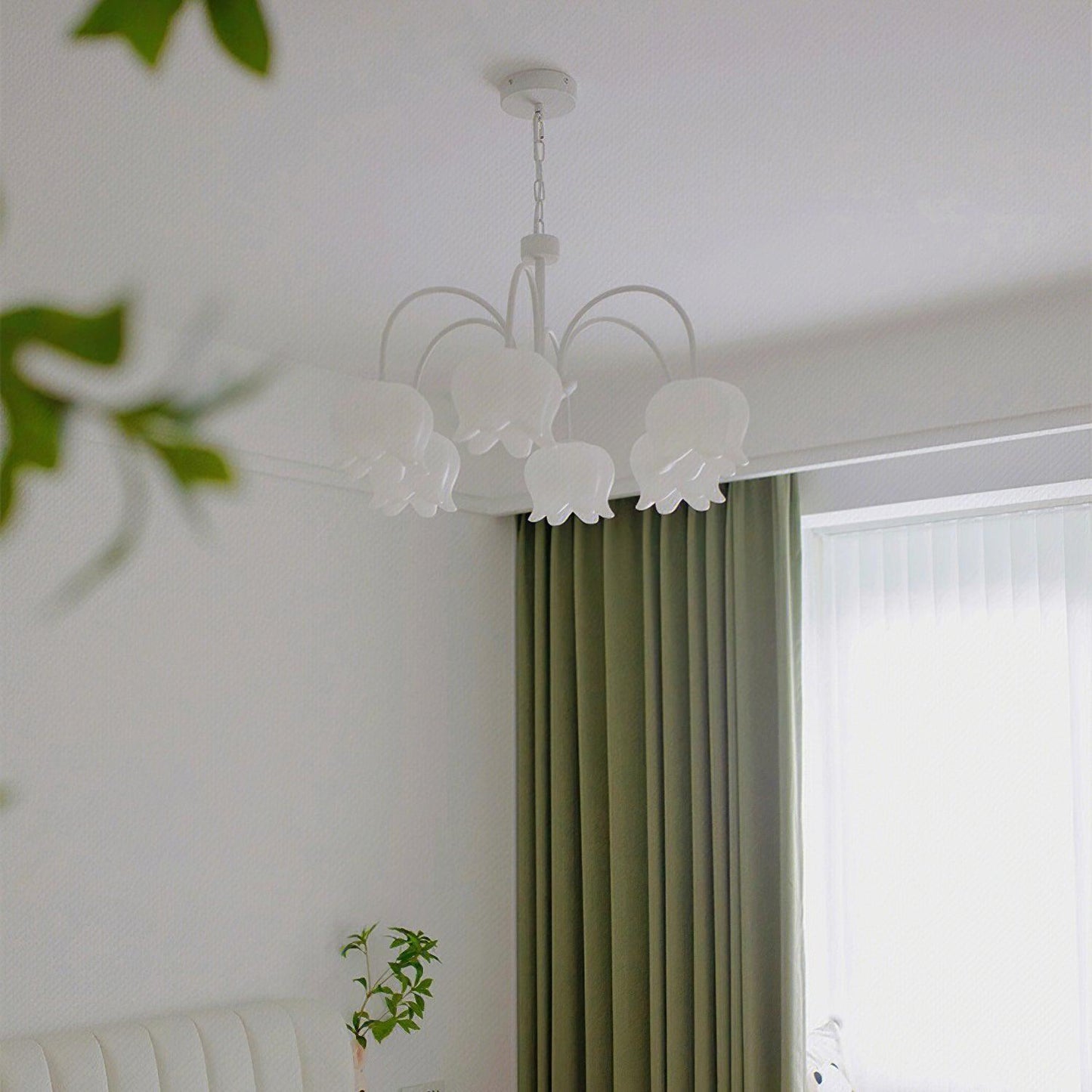 Curved Arm Bell Chandelier