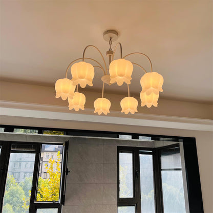 Curved Arm Bell Chandelier