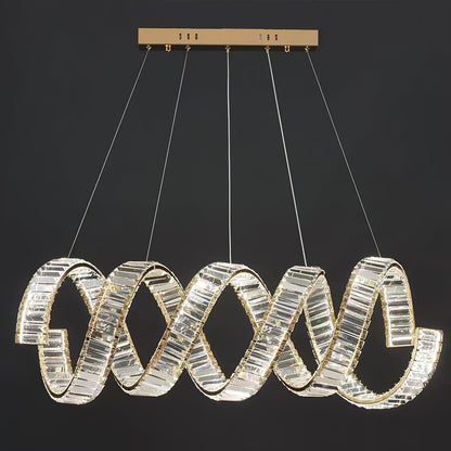 Curved LED Chandelier