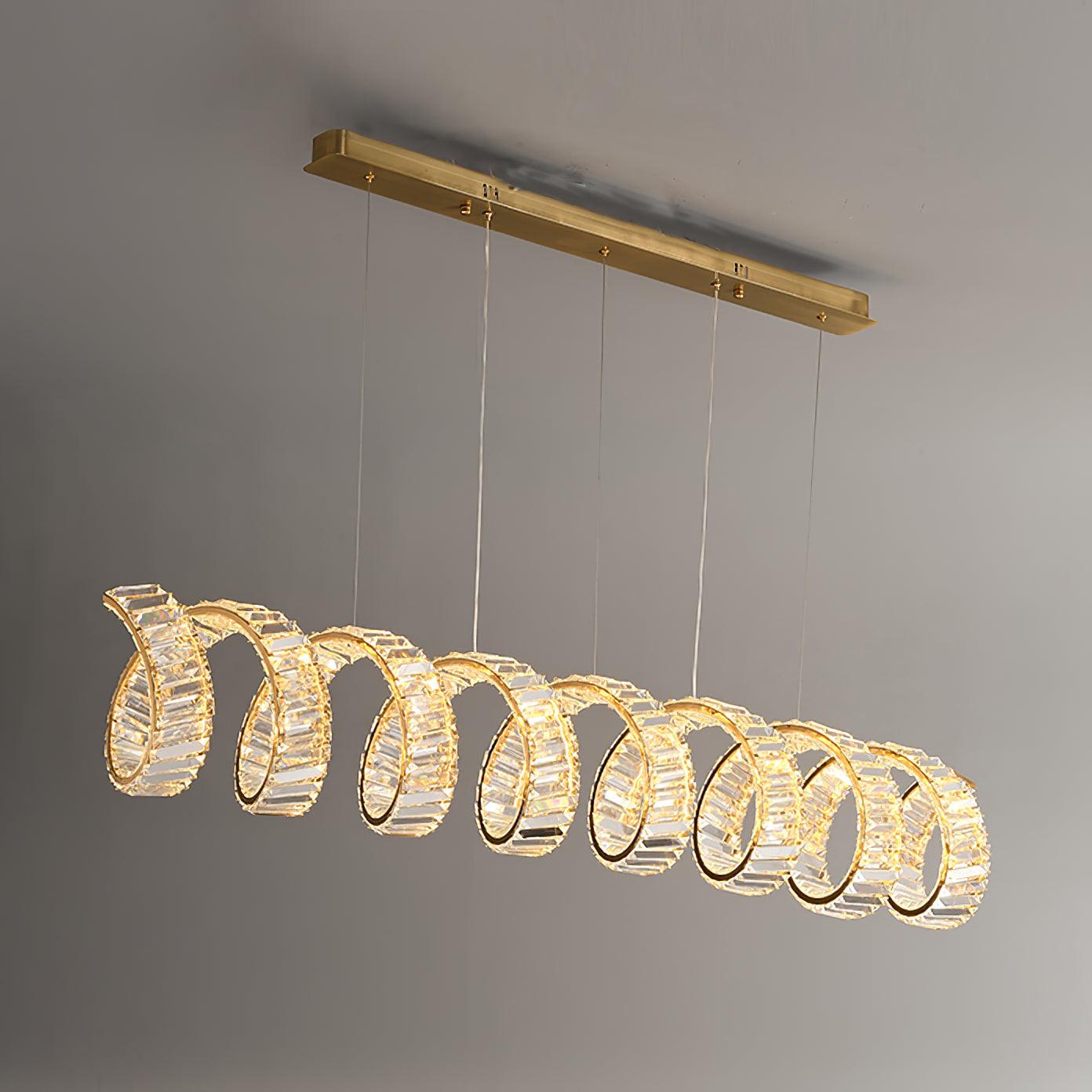 Curved LED Chandelier