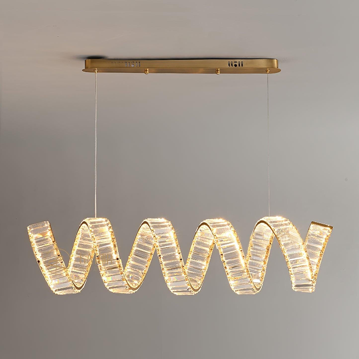 Curved LED Chandelier