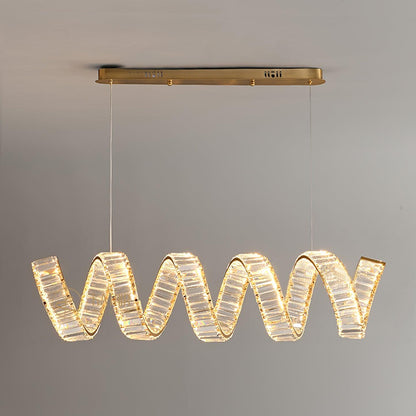 Curved LED Chandelier