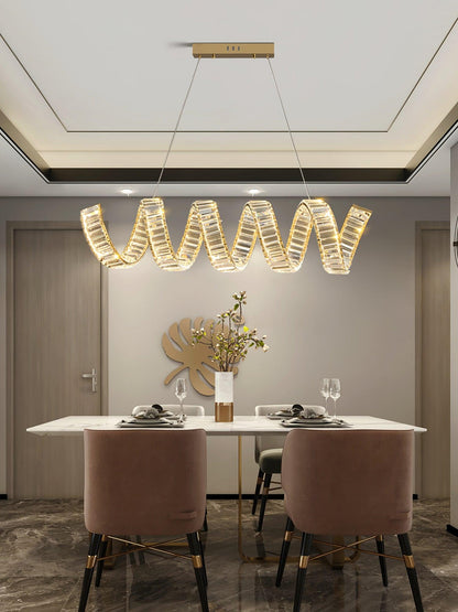 Curved LED Chandelier