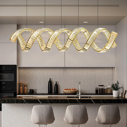 Curved LED Chandelier