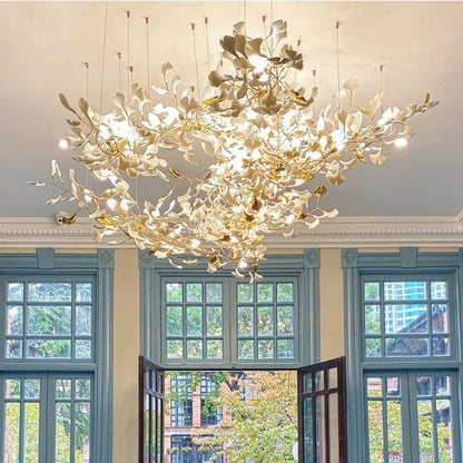 Gingko Leaves Crown Chandelier