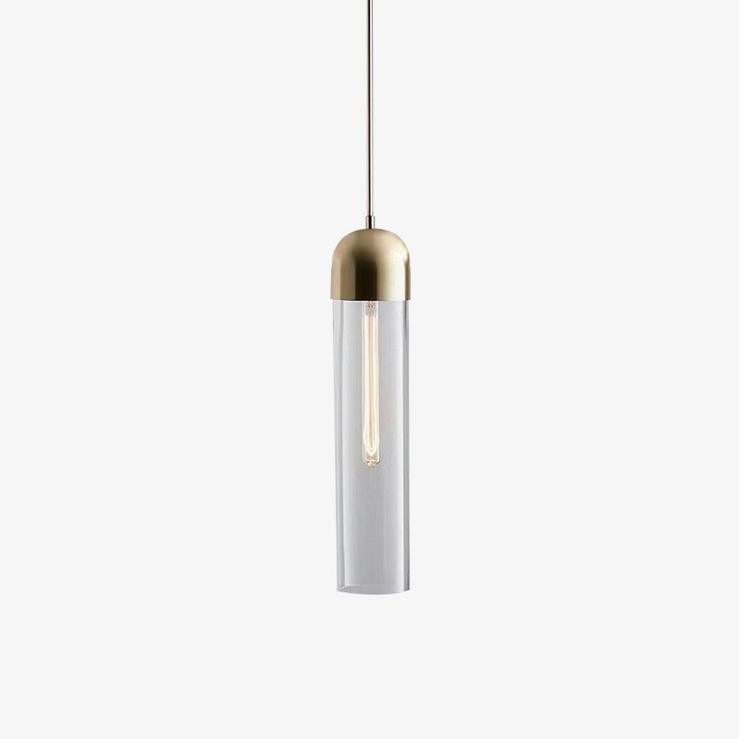 Glass Cylindrical Shape Houselight Pendant Light