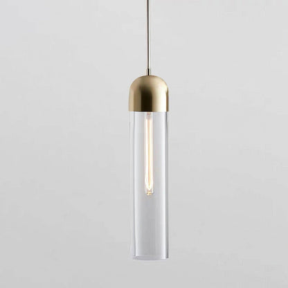 Glass Cylindrical Shape Houselight Pendant Light