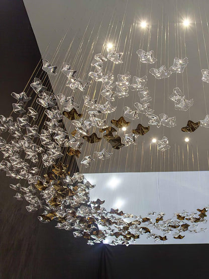 Tidal Art Glass Ceiling light fitting Pendants