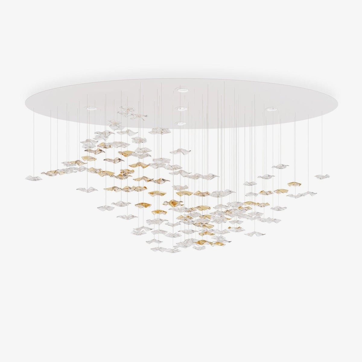 Tidal Art Glass Pendant light Chandelier