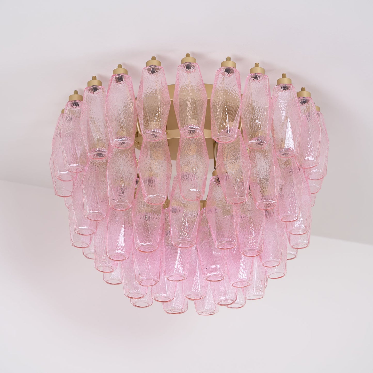 Poliedri Murano Pink Overhead light Ceiling Light