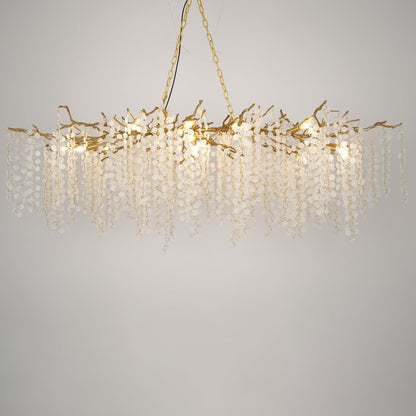 Shiro Noda Crystal Electrolier Chandelier