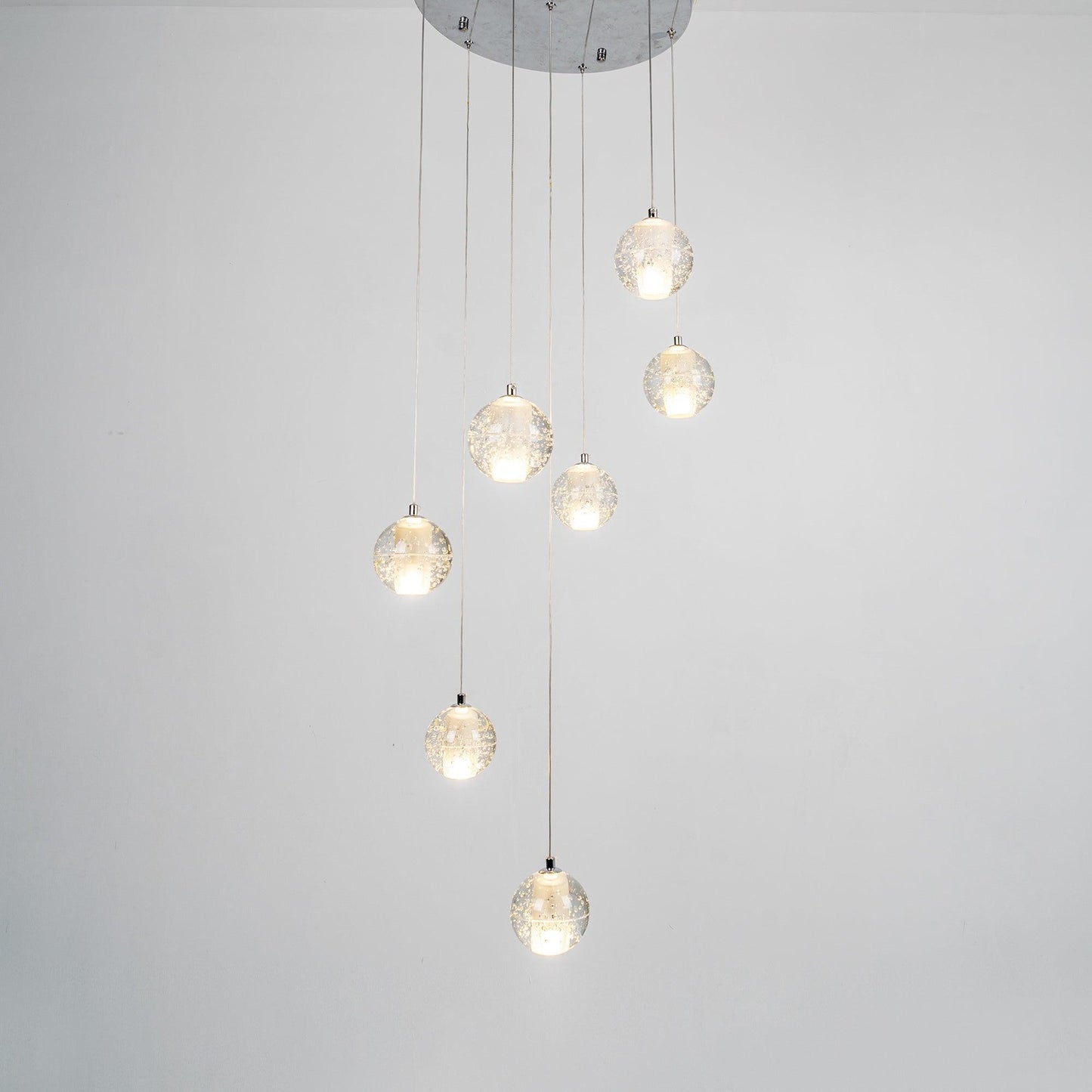 Crystal Bubbles Balls Pendant Lamp