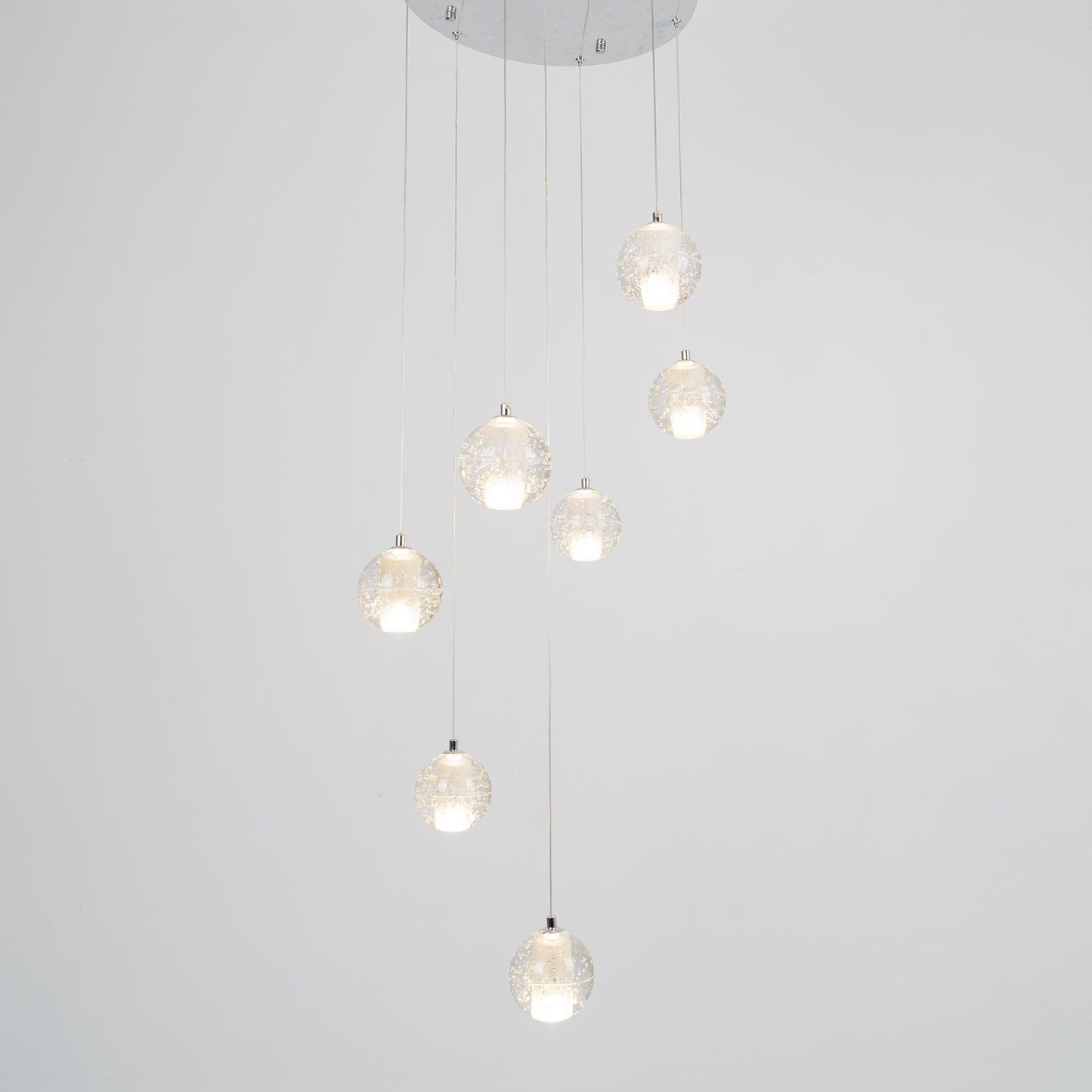 Crystal Bubbles Balls Pendant Lamp