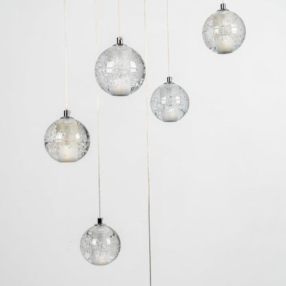 Crystal Bubbles Balls Pendant Lamp