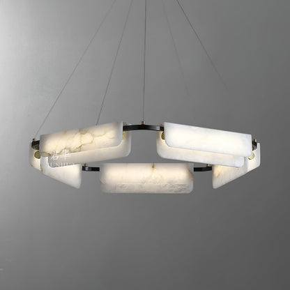 Delia Alabaster Chandelier