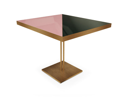 Designer Brass Two-Tone Lacquered Contemporary Dining Table