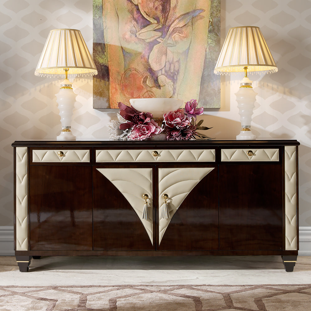 Designer High End Art Deco Inspired Buffet Sideboard