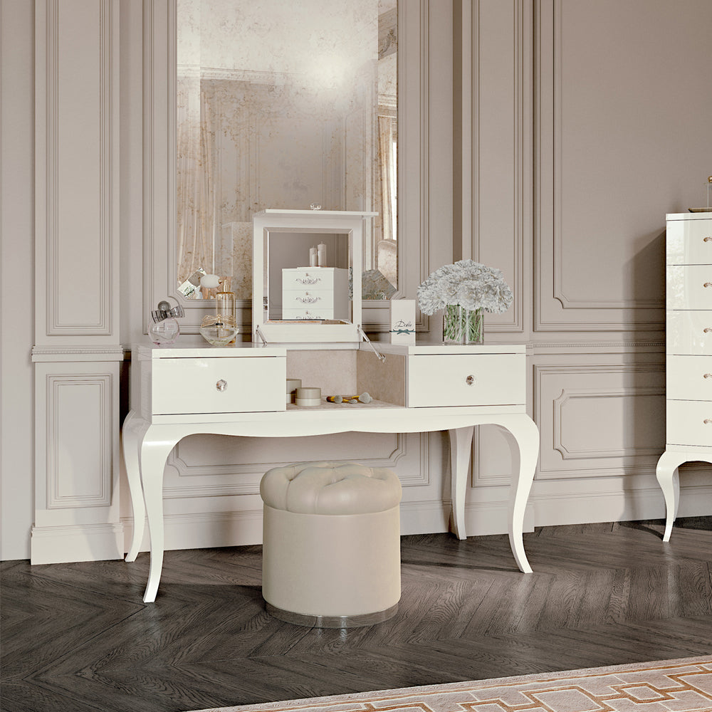 Modern Lift Up Mirror Dressing Table