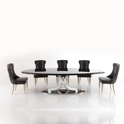 High End Designer Italian Oval Dining Table