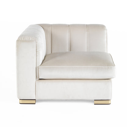 Designer Velvet Luxury Corner Armchair