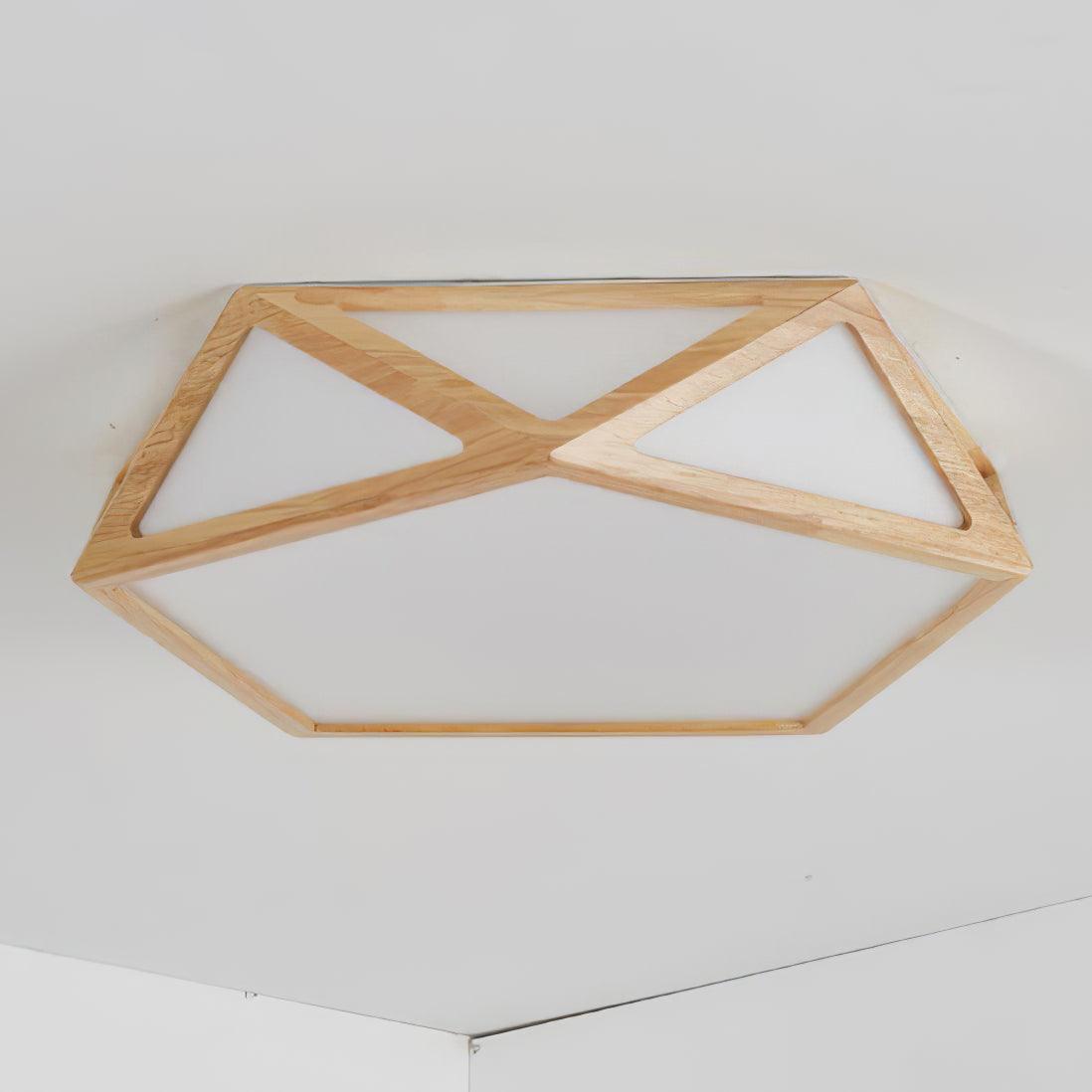 Diamond Wooden Ceiling Lamp