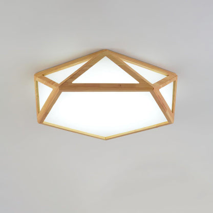 Diamond Wooden Ceiling Lamp