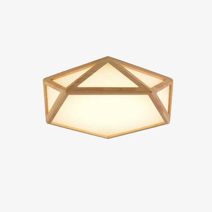 Diamond Wooden Ceiling Lamp