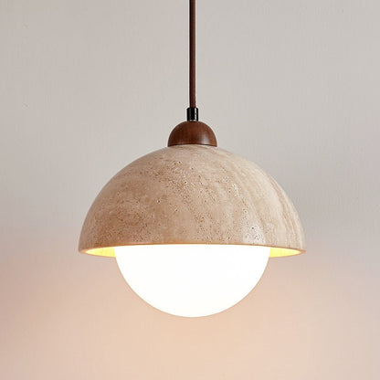 Dome Travertine Pendant Lamp