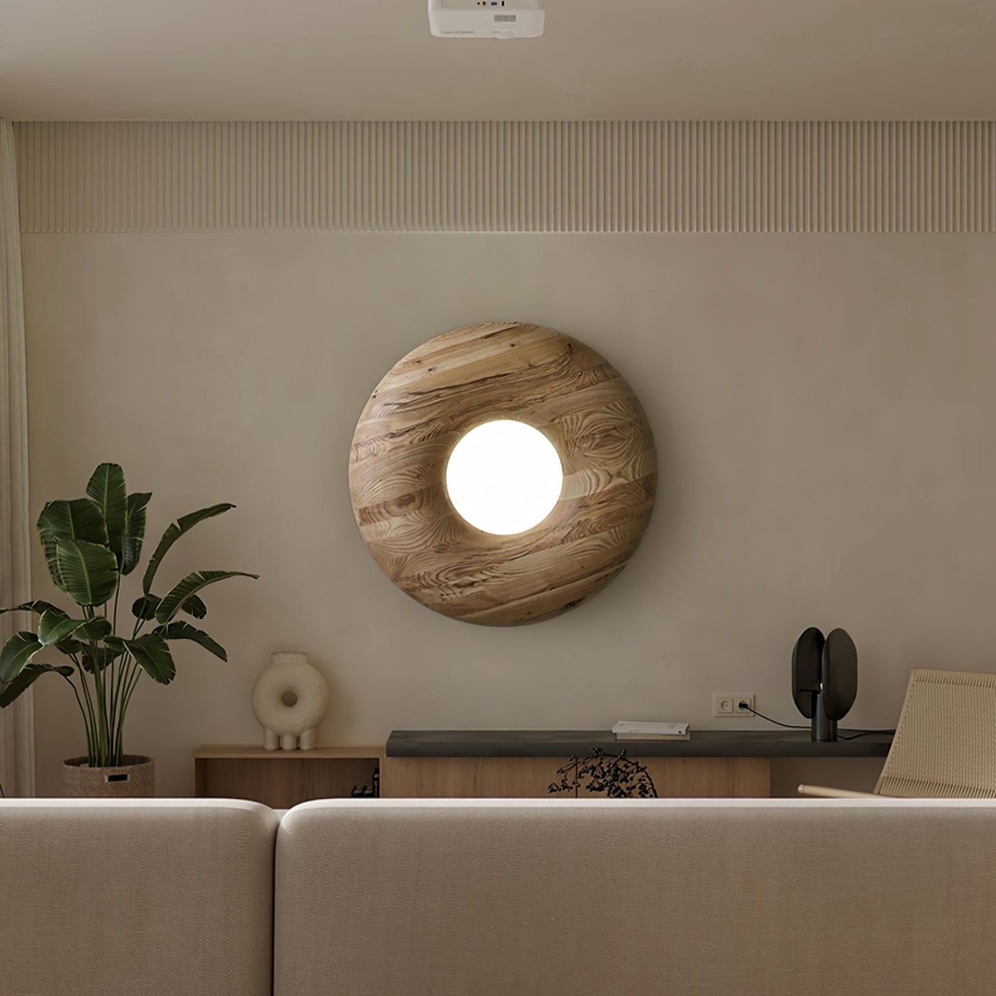 Donut Wood Ceiling Light