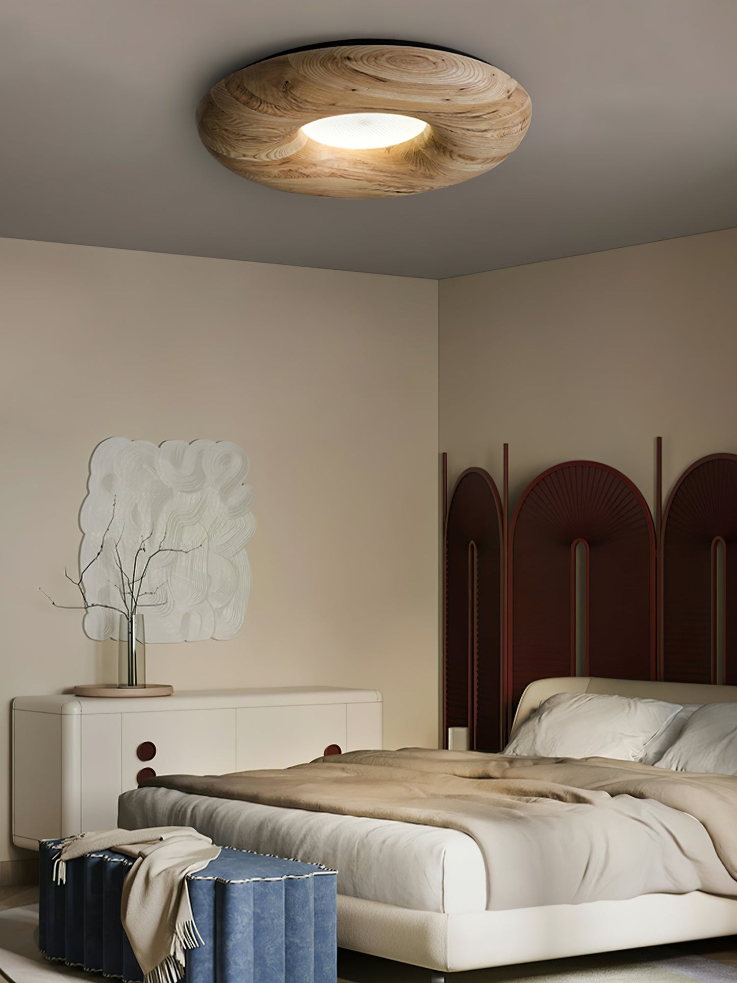 Donut Wood Ceiling Light