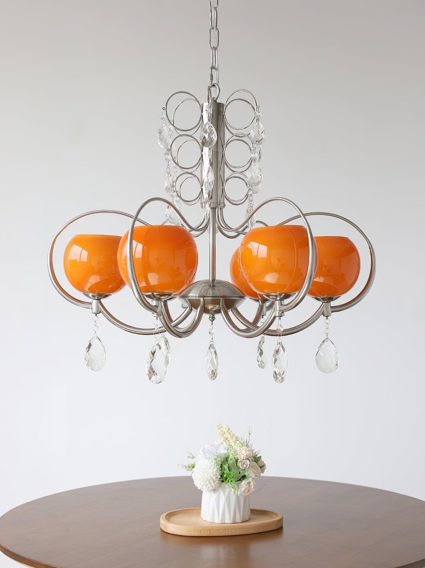 Doria Crystal Crown Chandelier