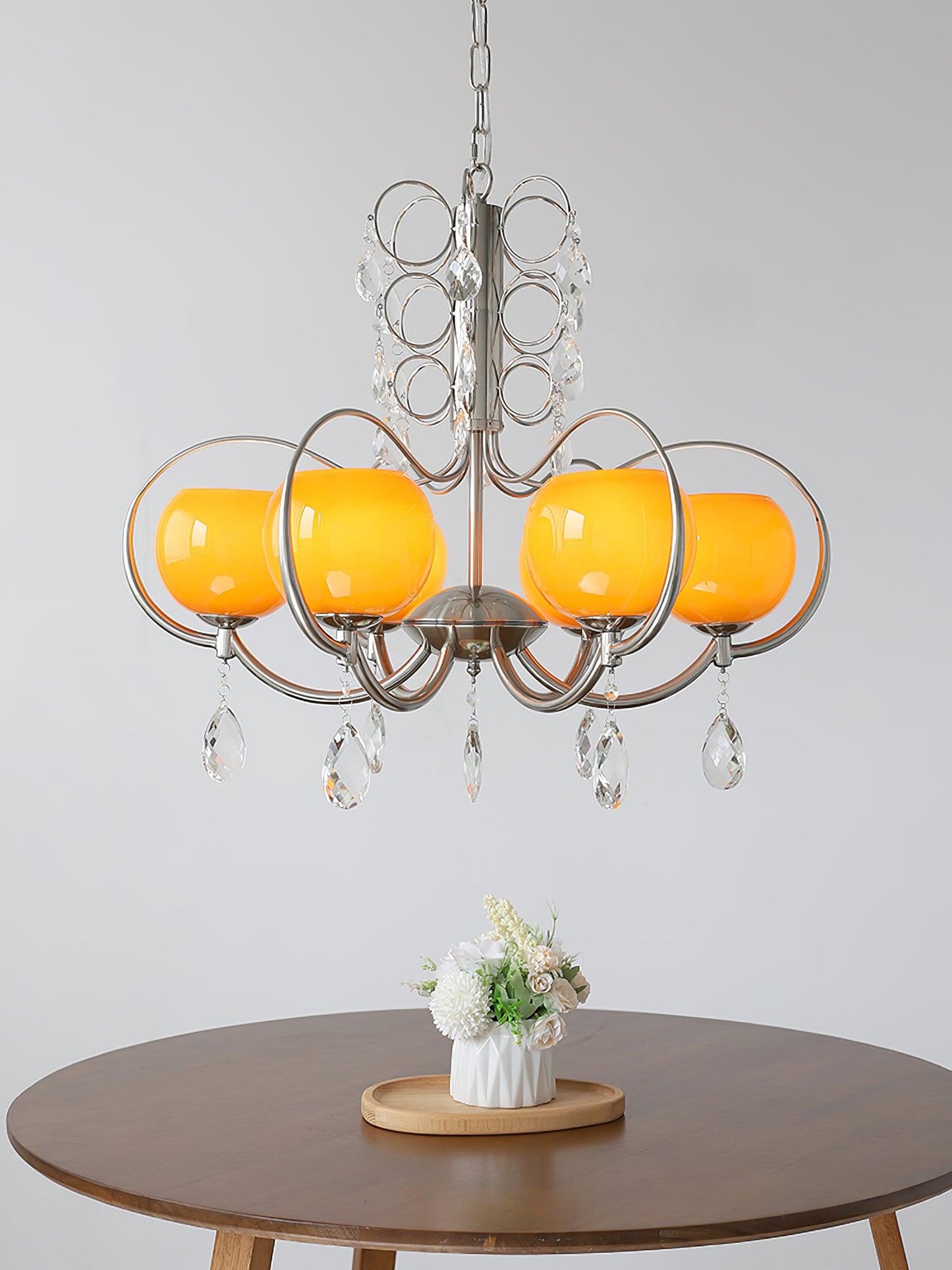 Doria Crystal Crown Chandelier