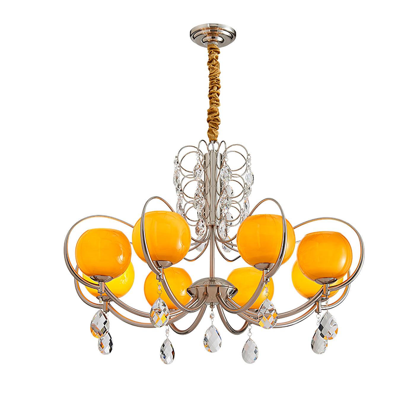 Doria Crystal Crown Chandelier