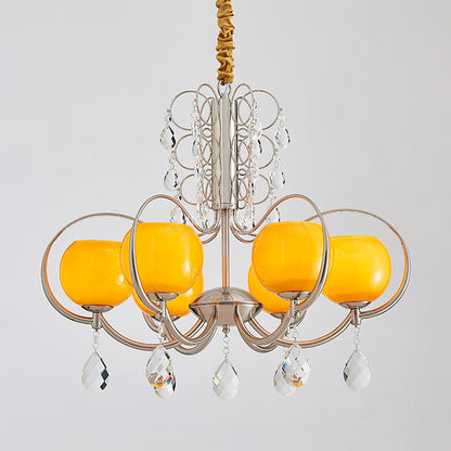 Doria Crystal Crown Chandelier