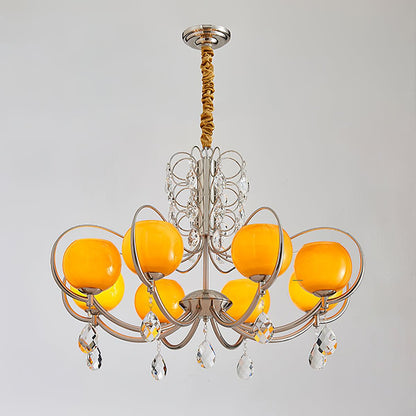 Doria Crystal Crown Chandelier