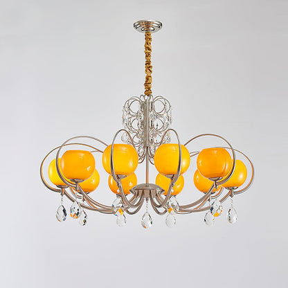 Doria Crystal Crown Chandelier